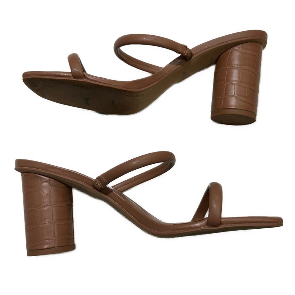 Dolce Vita Nude Brown Strappy Sandal Heels Size 8.5 - Picture 3 of 4